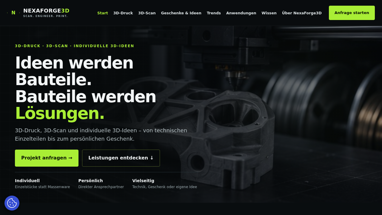 NexaForge3D – Website