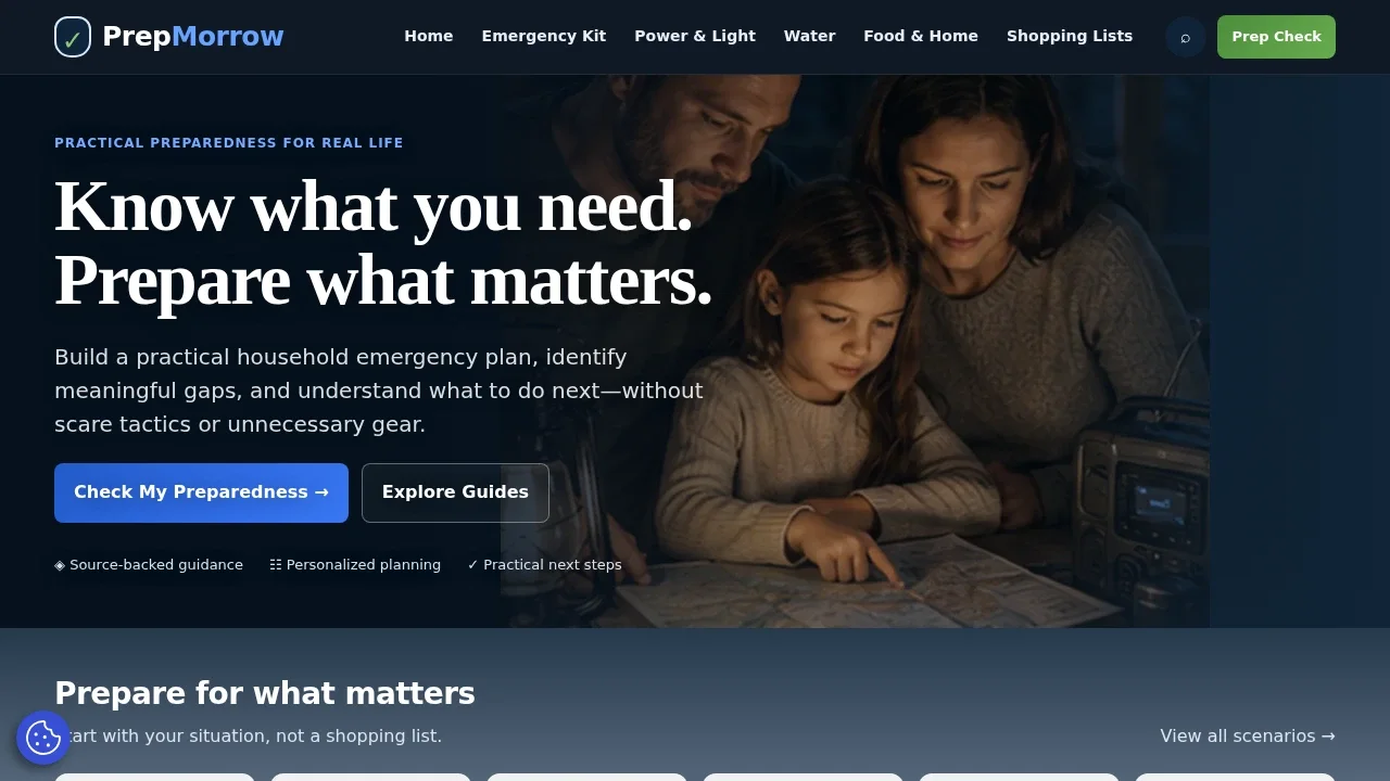 PrepMorrow – Website